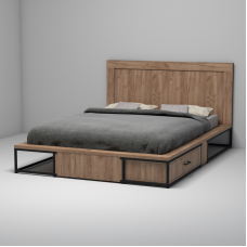 Кровать лофт Анкора 21 +1 ящик и изголовье