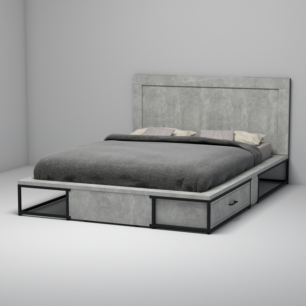 Кровать лофт Анкора 21 +1 ящик и изголовье