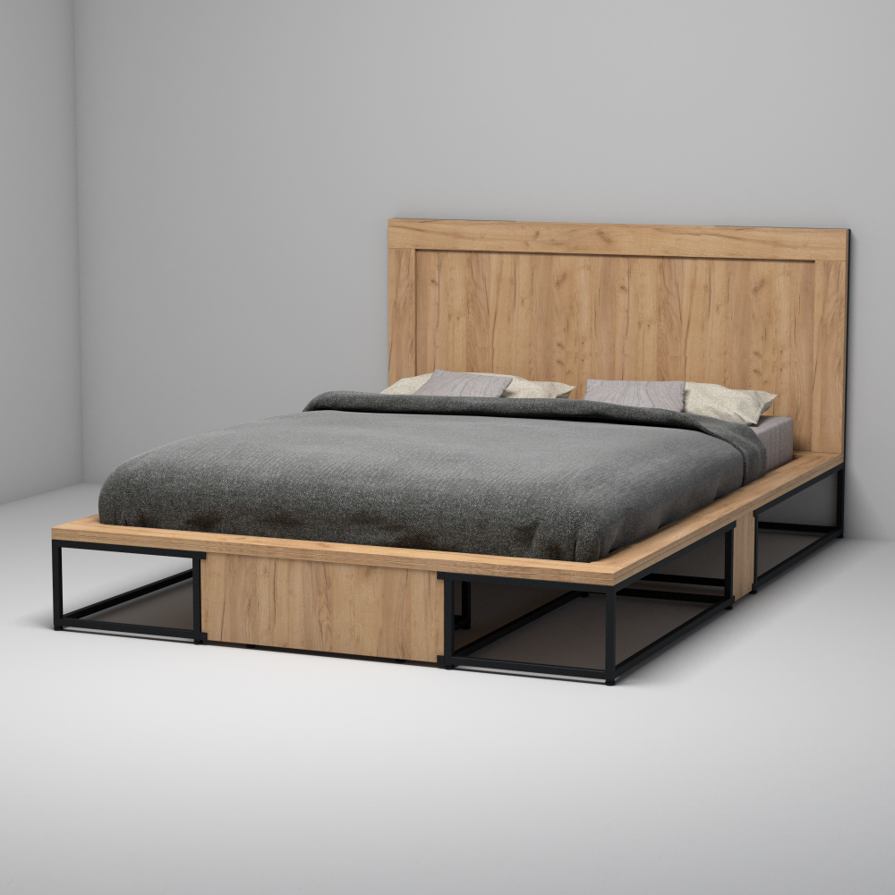 Кровать лофт Анкора 21 +изголовье