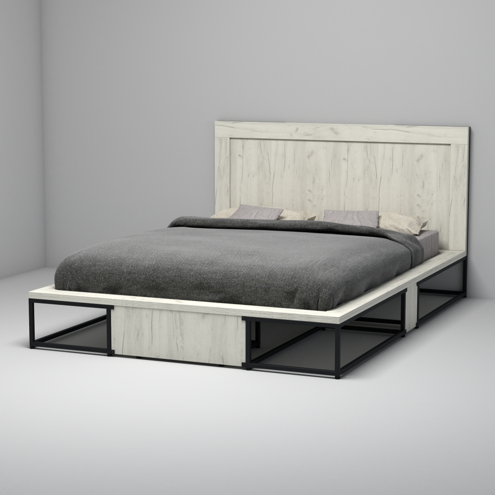 Кровать лофт Анкора 21 +изголовье